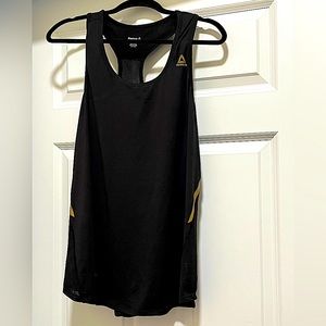 Black and gold Reebok Workout Tank